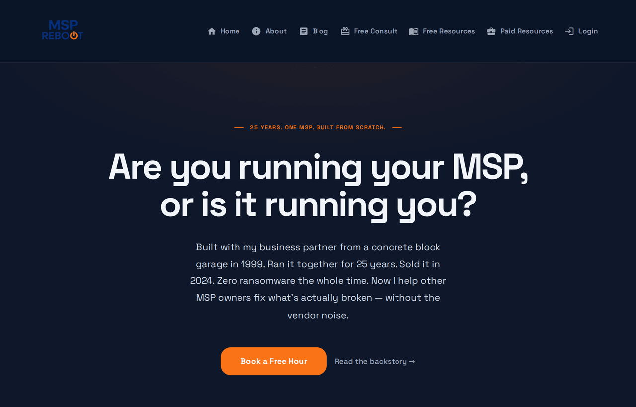 MSPReboot apps and resources landing page